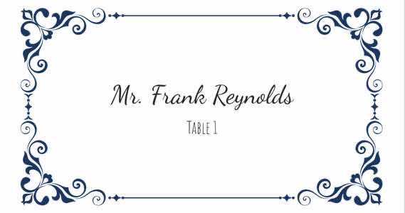place card Template-2